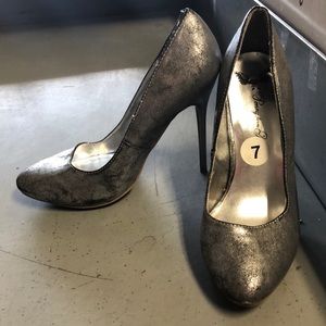Silver heels